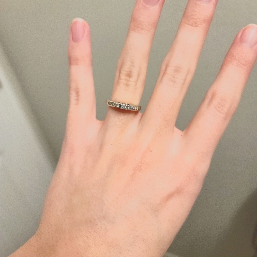 Simple White Gold Engagement Ring